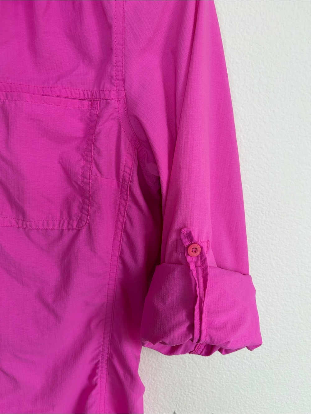 The North Face Women's M Tekware First Trail UPF 50+ Sun Shirt Pink Long Sleeve - Picture 9 of 13